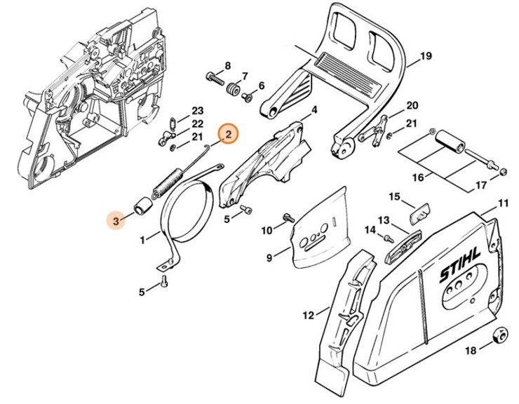 Sprężyna naciągowa, Stihl 11241605500
