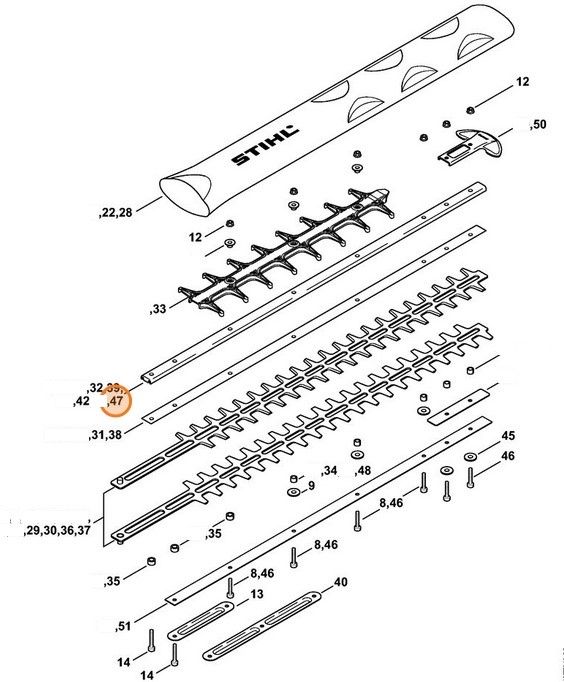 Prowadnik 600 mm / 24" R, Stihl 42377406504