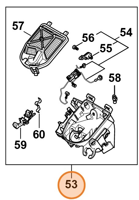 Obudowa filtra, Stihl 11481402805