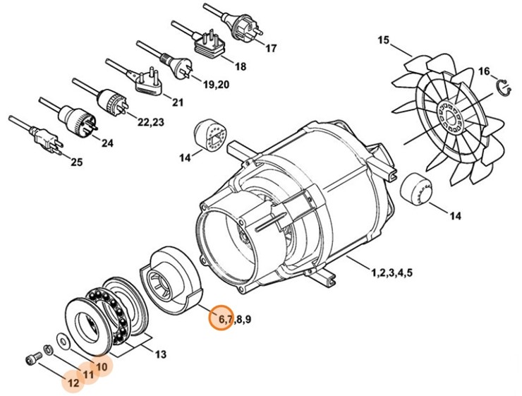 Tarcza zataczająca 6,6°, Stihl 47657608700