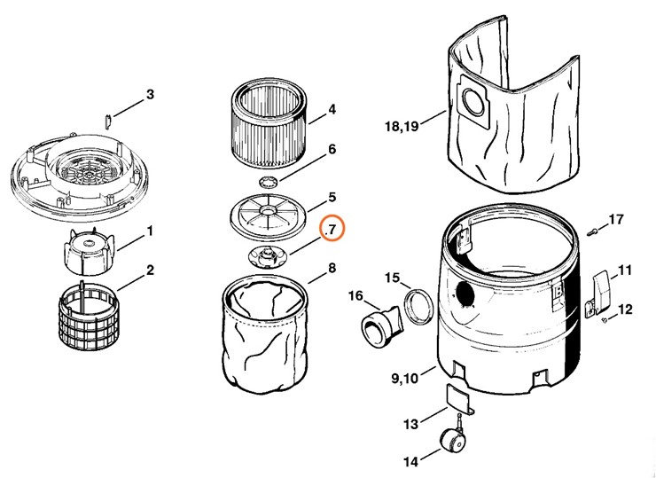 Nakrętka zamykająca, 47097038100