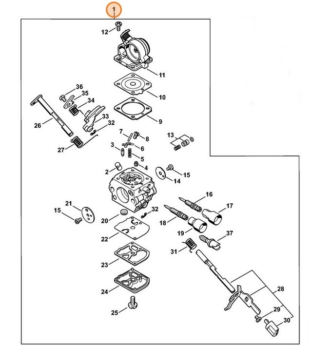 Gaźnik C1Q-S123D, Stihl 11391200607