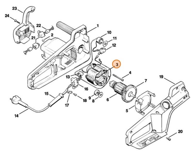 Stojan 230 V, Stihl 12066000100