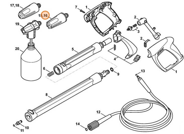 Dysza turkusowa, Stihl 49005006322