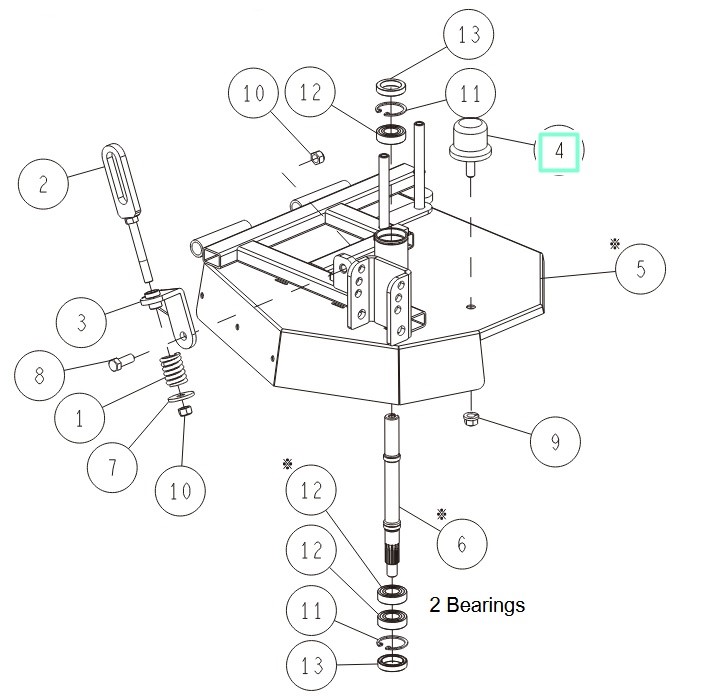 Amortyzator gumowy, Orec 0303-70300