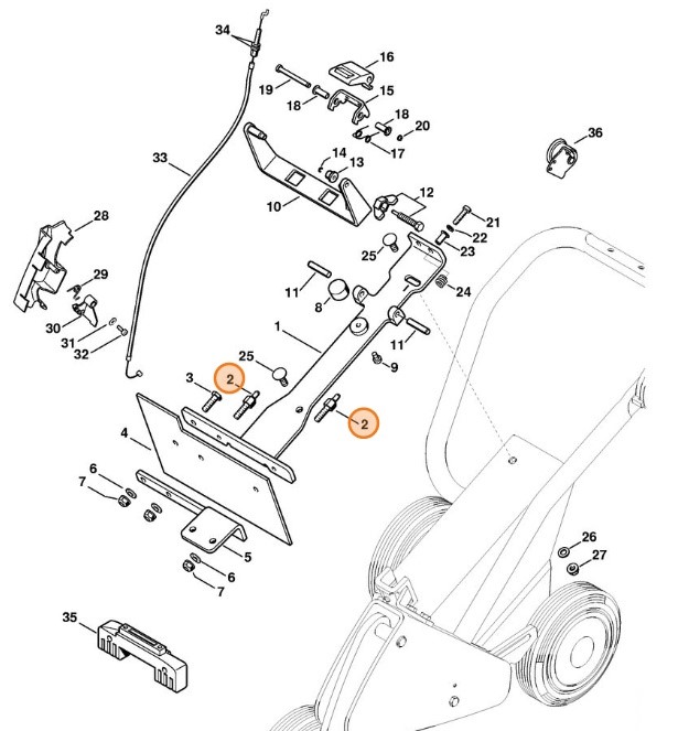 Śruba dwustronna, Stihl 42237318600
