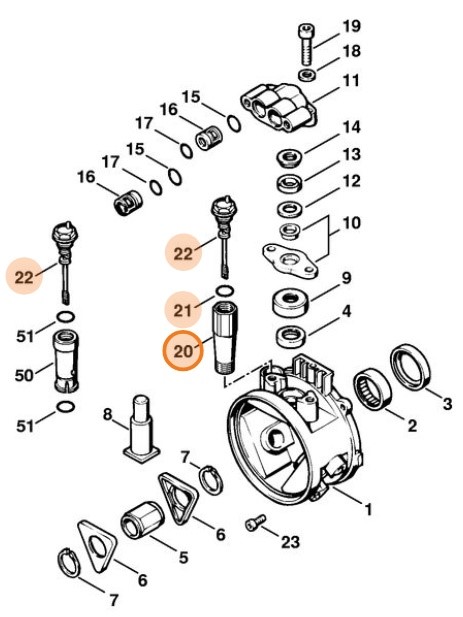 Króciec wlewu oleju, Stihl 47037005801