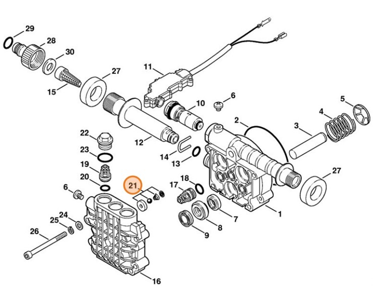 Zawór przeciwzwrotny, Stihl 47555100200