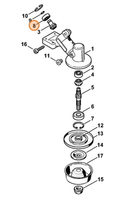 Łożysko kulkowe 609-2Z, Stihl 95030039853