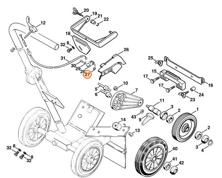 Sprężyna ramieniowa, Stihl 42211824501