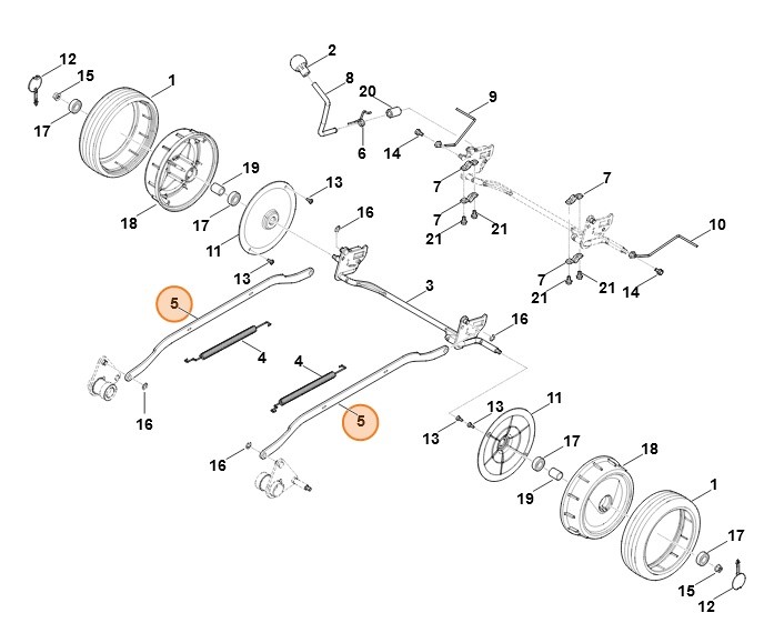Dźwignia przełożenia, Stihl 63837038800