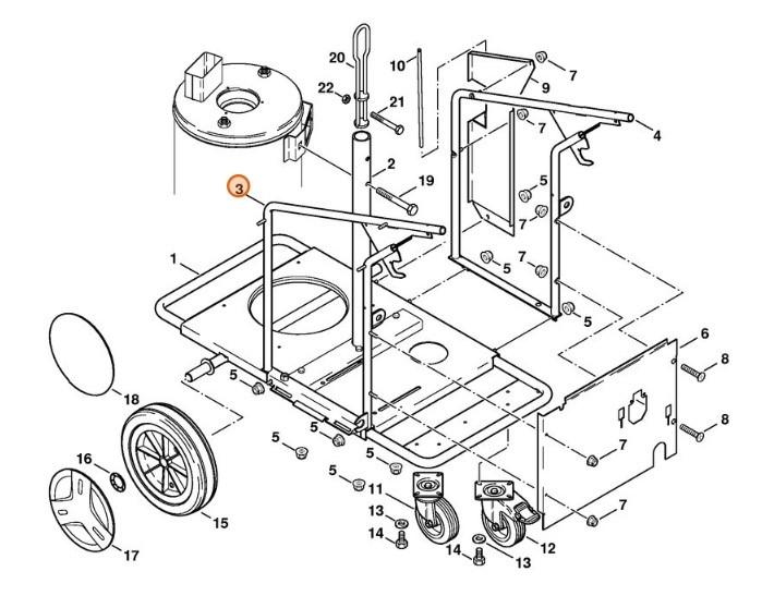 Rama - strona lewa, Stihl 47527902101