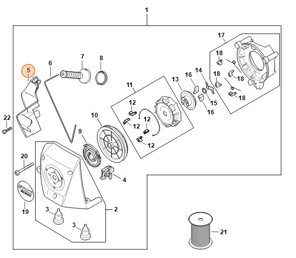 Prowadnica linki, Stihl 42831901221