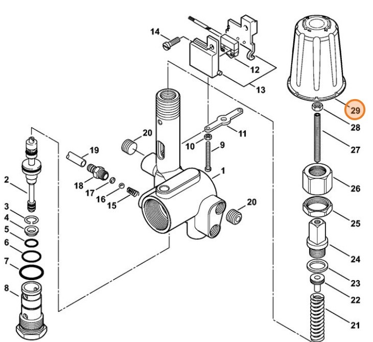 Pokrętło, Stihl 47475120400