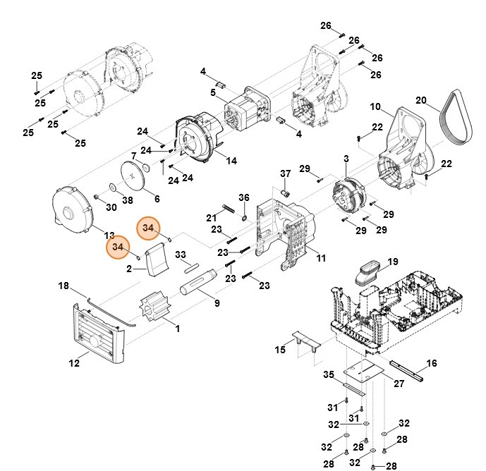 Pierścień uszczelniający 10x2, Stihl 96459457504