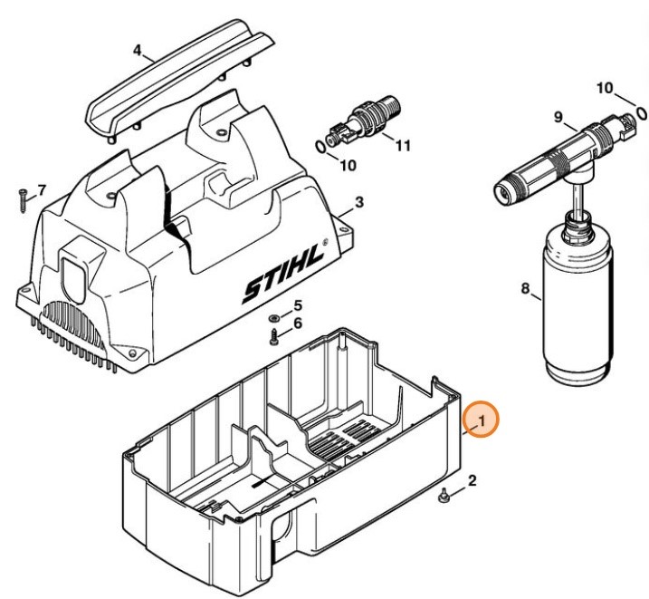 Pokrywa - strona dolna, Stihl 47217062115