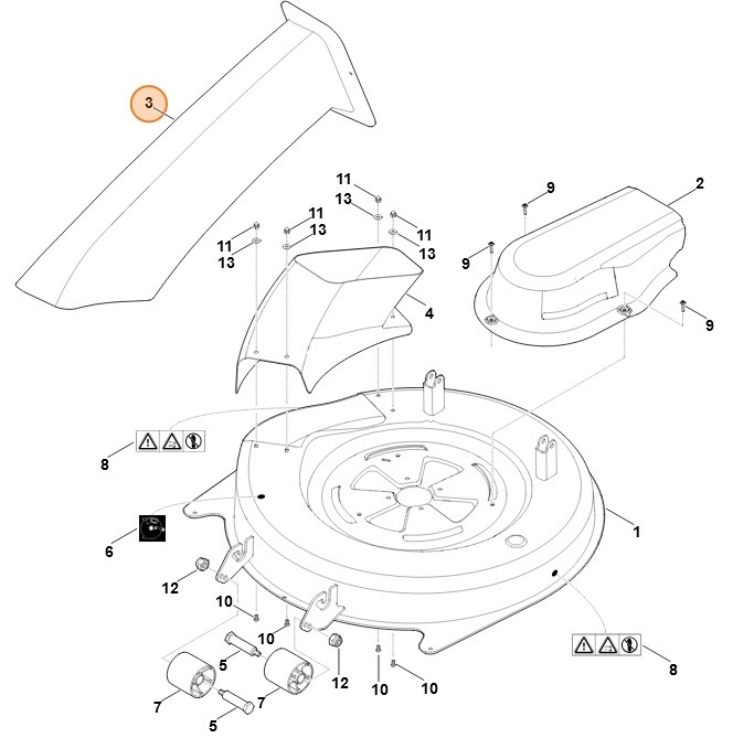 Kanał wyrzutowy, Stihl 61407631400