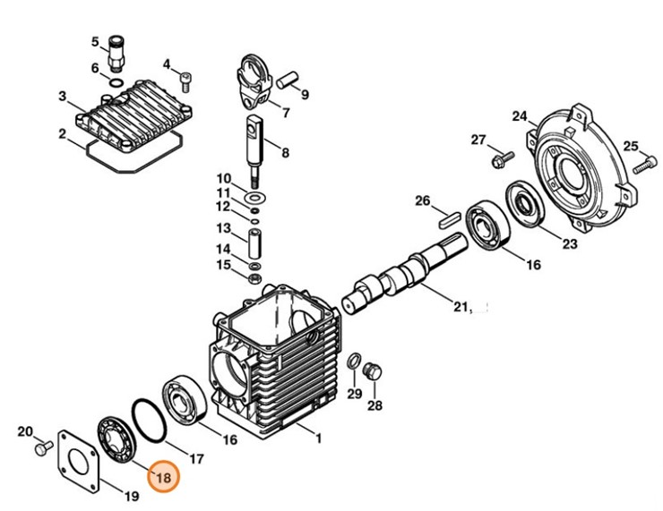 Miernik kontrolny poziomu oleju, Stihl 47327086000