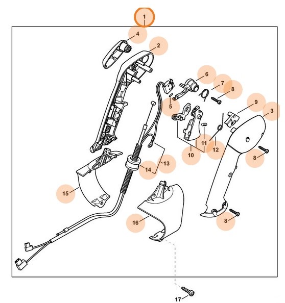 Rękojeść manipulacyjna, Stihl 42447901308
