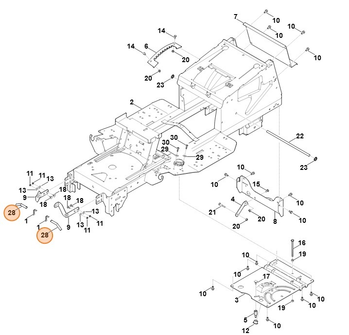Sworzeń wtykowy, Stihl 61707636300