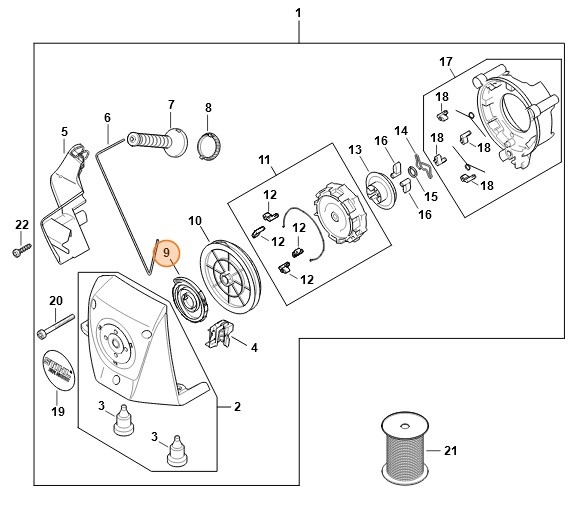 Sprężyna powrotna, Stihl 42831900620