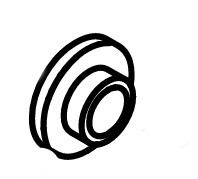 Tulejka z kołnierzem, Stihl 61407633200