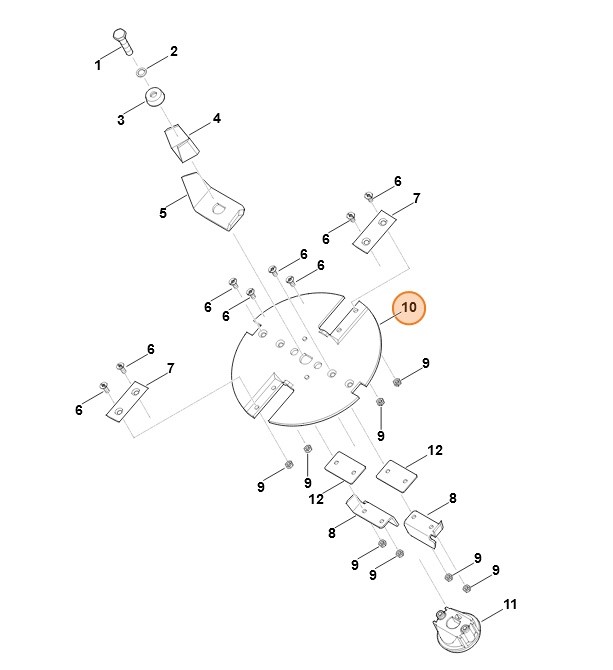 Tarcza noża, Stihl 60087021111