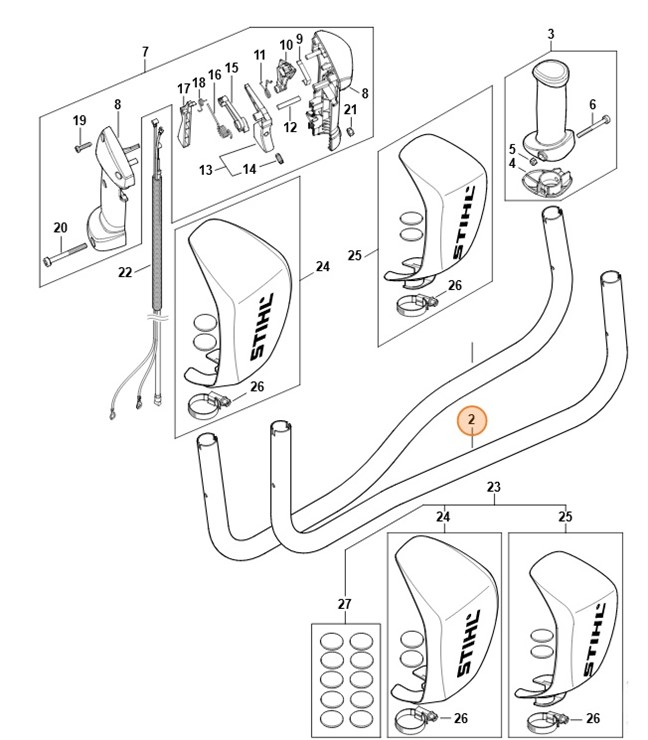 Uchwyt rurowy, Stihl 41487911703