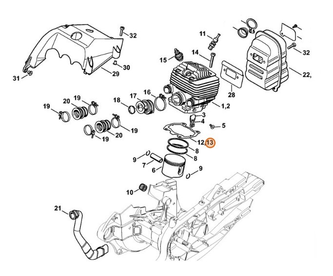 Uszczelka cylindra, 42240292300