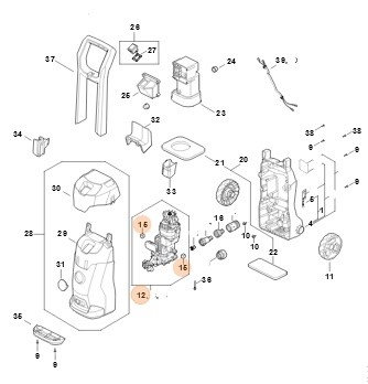 Jednostka silnika i pompy 220-230 V / 50/60 Hz, Stihl RE026000621