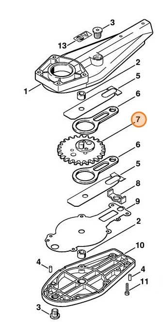 Koło zębate, Stihl 42306407501
