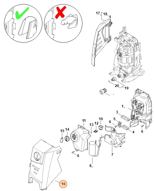 Pokrywa, Stihl 49507002105