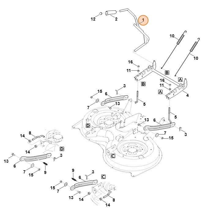 Dźwignia regulacyjna, Stihl 61707002920