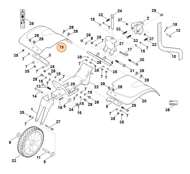 Listwa ochronna prawa, Stihl 62508200210