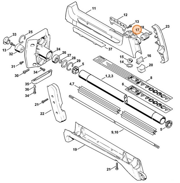Amortyzator pierścieniowy, Stihl 41167912801