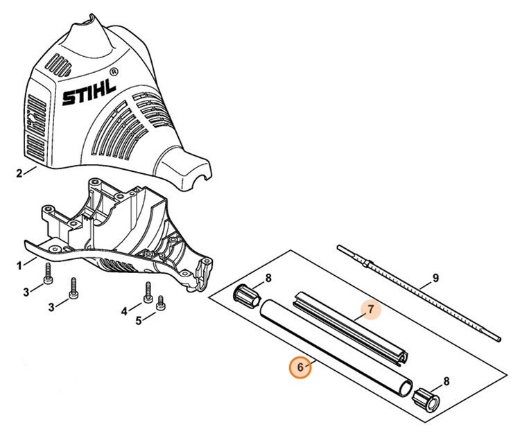 Wysięgnik Ø 25,4 mm, Stihl 46017107101