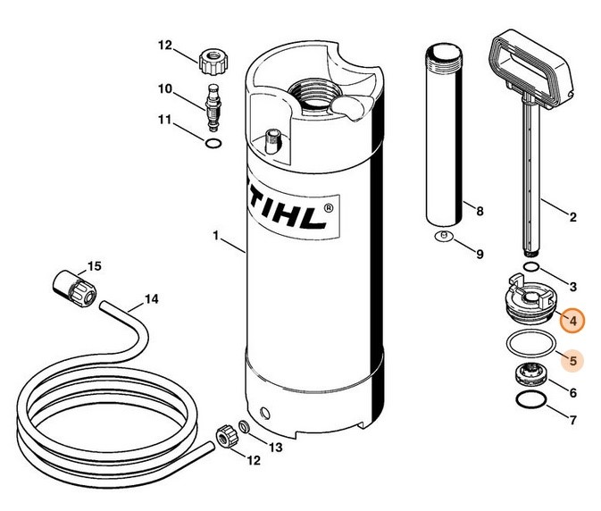 Zamknięcie zbiornika paliwa, Stihl 42236708600
