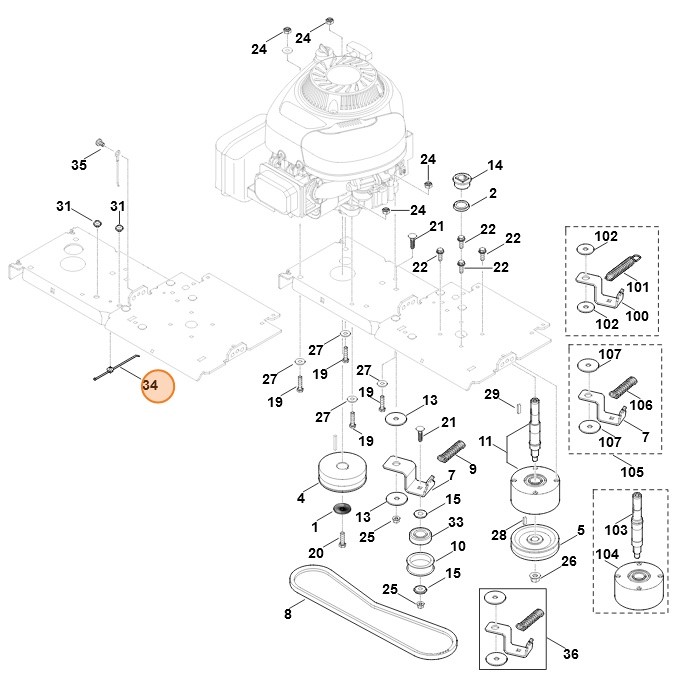 Uchwyt przewodów, Stihl 62424481200