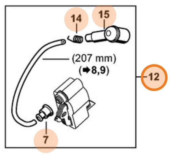 Moduł zapłonowy, Stihl 11404001306