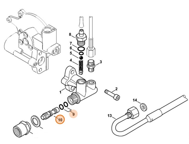 Wtryskiwacz, Stihl 47807608801