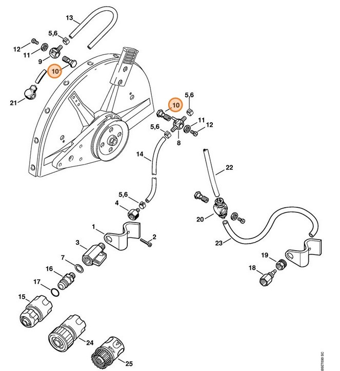 Śruba drążona, Stihl 42017088400