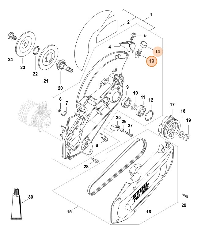 Trzpień blokujący, Stihl 48646900501