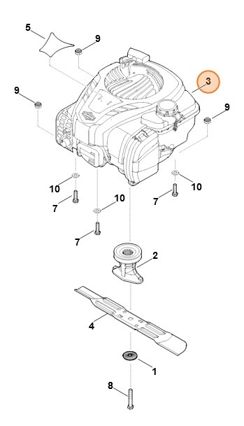 B&S, silnik czterosuwowy 093J02-0079-H5, Stihl 63580111833
