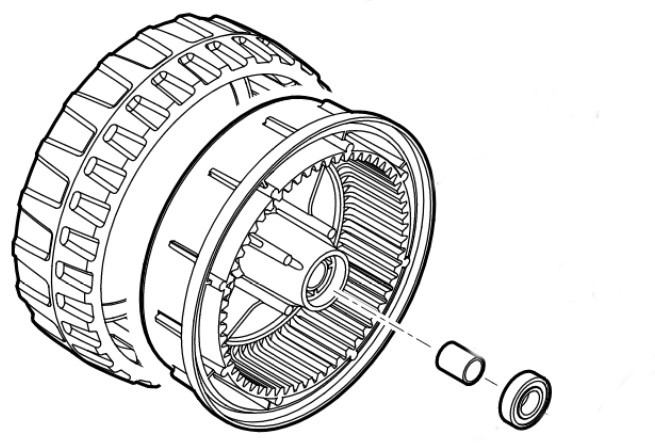 Koło kompl., Stihl 63837000401