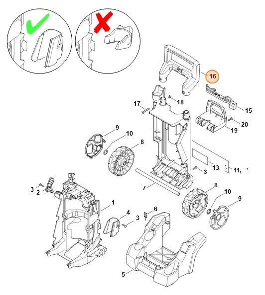 Rama rękojeści, Stihl 49507914904