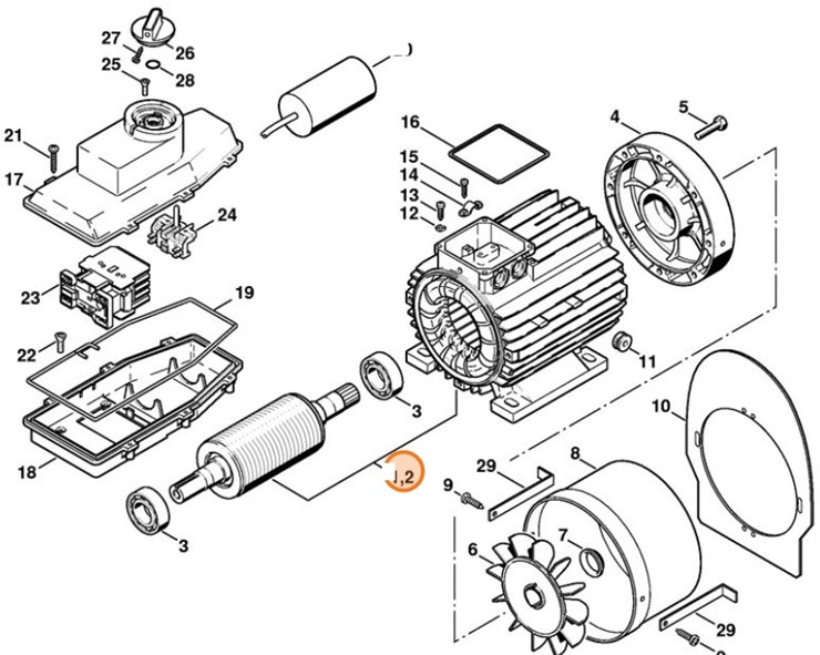 Silnik elektryczny 400/415 V/50 Hz, Stihl 47316000202