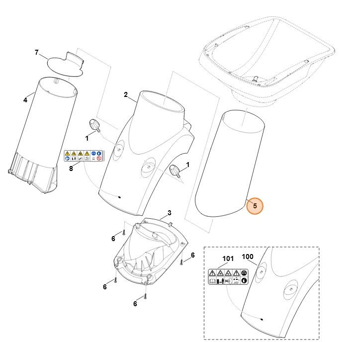 Rura tłumiąca, Stihl 60117063100