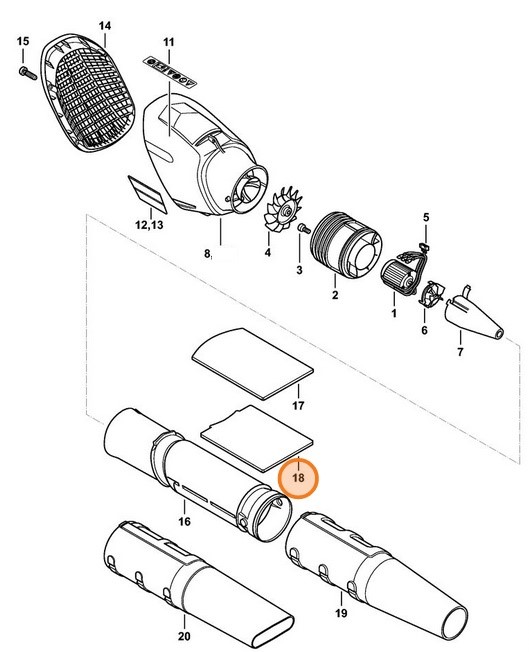 Wkładka tłumiąca, Stihl 48667063205