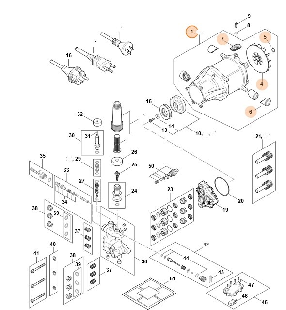 Silnik elektryczny, Stihl RE016000205