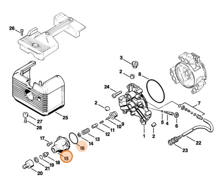 Króciec zasysania, Stihl 47037007600
